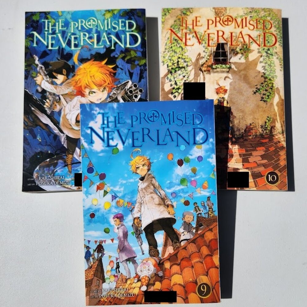 The Promised Neverland Book Bundle Volume 8 9 10 Kaiu Shirai Graphic Novel Books